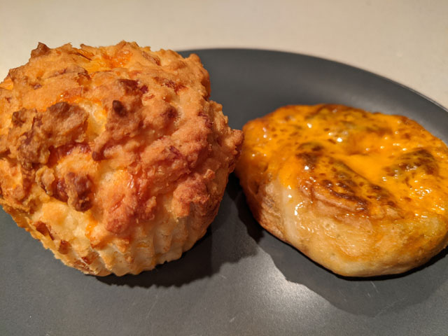 Cheese Muffin and Cheese Crumpet